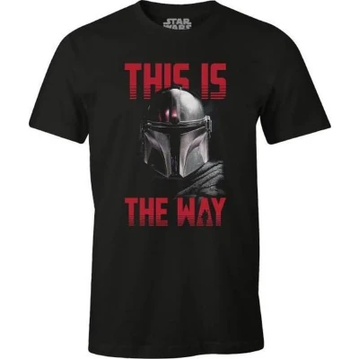 Afbeelding van Star Wars Black Men&#039;s T shirt This is the way M