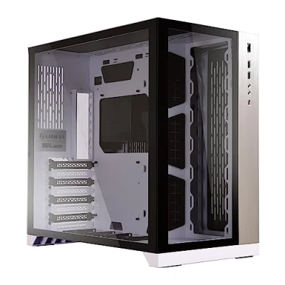 Afbeelding van Lian Li PC O11DW Midi tower behuizing Wit Zijvenster, Stoffilter