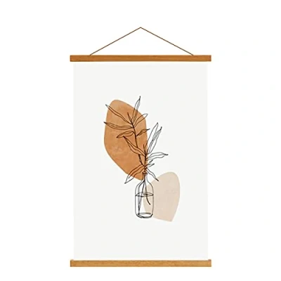 Afbeelding van Sanauto A3 posterlijst, magnetisch, hout, poster, ophanging, lijst, foto&#039;s, fotolijst, 30 x 40 45 (30 cm, teak)