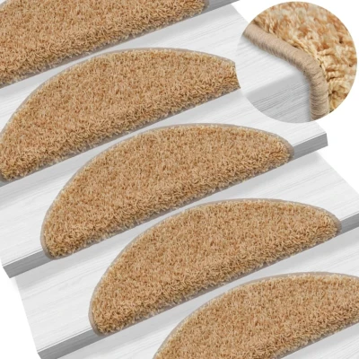 Afbeelding van 15 st Trapmatten 65x25 cm crème