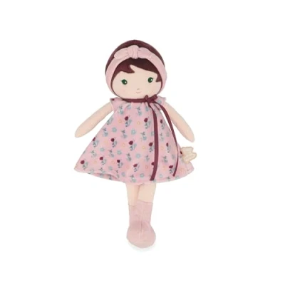 Afbeelding van Kaloo Tederheid, Mijn eerste Leonie stoffen pop, 32 cm lappenpop, corduroy jurk, mooie geschenkdoos, gepersonaliseerde geboorte lint, K200018