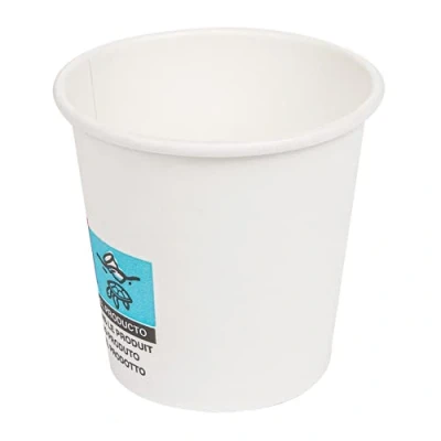 Image de García de Pou Lot 50 verres à boissons chaudes 1 mur &#039;expresso&#039; 70 ml 230 + 18 Pe G/M2 Ø5/3,5 x 4,9 cm Blanc cartonné