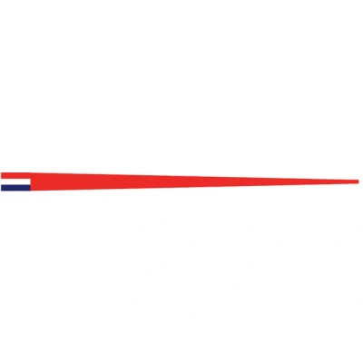 Afbeelding van Silerswaar Vleugel Rood 100 Cm