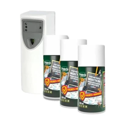 Afbeelding van Protecta Automatische insectenverdelger met 3 navullingen, 24 weken bescherming, tegen vliegende en kruipende insecten, wit