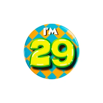Afbeelding van I&#039;m 29 Button Jaar 5,5cm