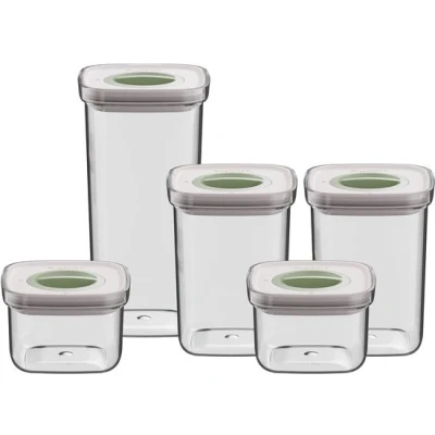 Afbeelding van Berghoff 5 pc Set Smart Seal Voedselcontainerset(vierkant.+recht.) Leo