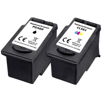 Afbeelding van Renkforce Inktcartridge vervangt Canon PG 560, CL 561 Compatibel Combipack Zwart, Cyaan, Magenta, Geel RF 5706084