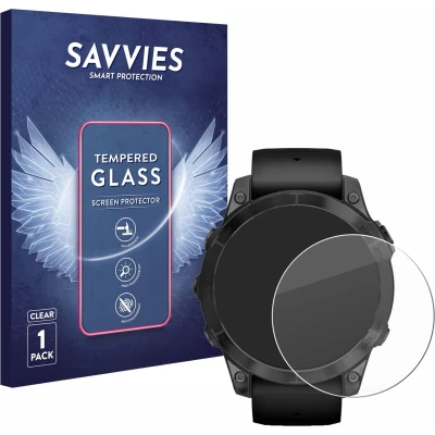 Afbeelding van Savvies Schermbeschermer van gepantserd glas, Smartwatch beschermfolie, Transparant
