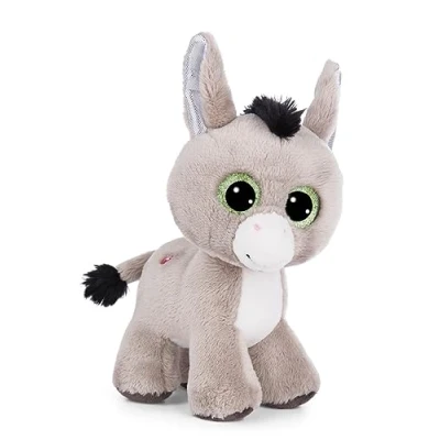 Afbeelding van NICI 49288 Cuddly Toy Glubschis Donki Donkey 17 cm Grijs Standing Duurzaam Zacht Pluche Schattig Speelgoed voor Knuffelen en spelen, Kinderen Volwassenen, Geweldig Cadeau idee
