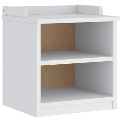 Afbeelding van vidaXL Gangbankje SANDNES wit 45x40x50 cm massief grenenhout