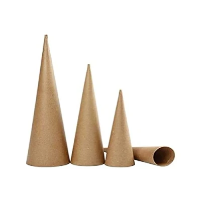 Afbeelding van Creotime Hoge kegels, h: 30 40 50 cm, 3 assorti