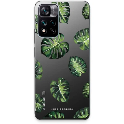Afbeelding van Case Company® hoesje geschikt voor Xiaomi 11i Tropische bladeren Soft Cover Telefoonhoesje Bescherming aan alle Kanten en Schermrand