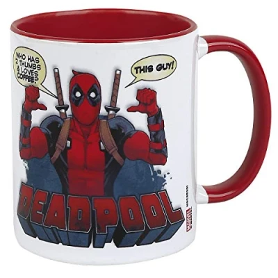Afbeelding van Deadpool (2 duimen) rood gekleurde binnenkant mok