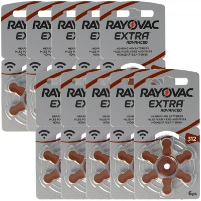 Afbeelding van 60 gehoorapparaatbatterijen Varta HA312, PR41, 4607, Acoustic Special max. 180 mAh, 5000252003205