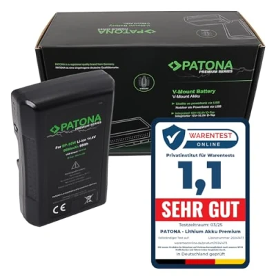 Afbeelding van PATONA Premium V Mount Vervanging voor Sony BP 95W batterij met 6600mAh en 95Wh (dus onder de magische 100Wh volgens EU Vluchtrichtlijn)