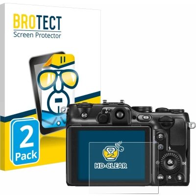 Afbeelding van BROTECT Screenprotector voor Nikon Coolpix P7100 Folie Beschermfolie transparant (2 Stuks)