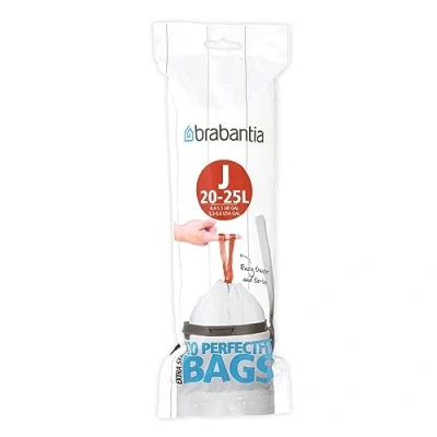 Image de Rouleau de 20 sacs poubelle Brabantia 23 L Blanc