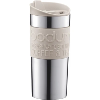 Afbeelding van Bodum Thermosbeker Travel Mug RVS Wit 350 ml
