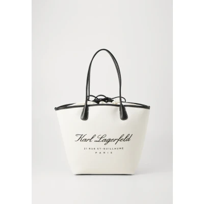 Afbeelding van KARL Lagerfeld Hotel Medium BAG Shopper, Dames, Maat: One Size, Natural/black
