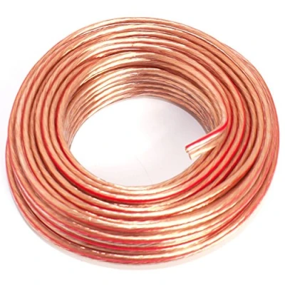 Afbeelding van Luidsprekerkabel 2 x 1,50 mm2 10 m transparant CCA audiokabel box kabel