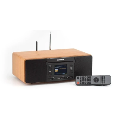 Afbeelding van Sangean DDR 66BT Walnut All in one stereo muzieksysteem DAB+ AUX en CD speler