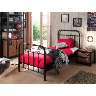 Afbeelding van LUCEVI New York Bed 90x200cm Zwart