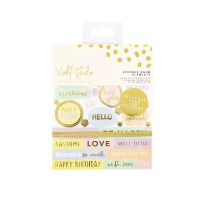 Afbeelding van Violet Studio Sentiments Sticker Book Pastels
