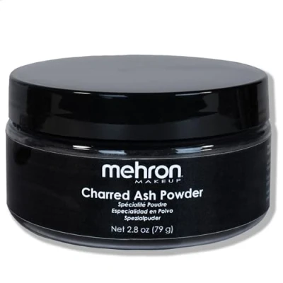 Afbeelding van Mehron Specialty Powder Charred Ash Geblakerd As 79 gram (ook ideaal voor roetpieten)