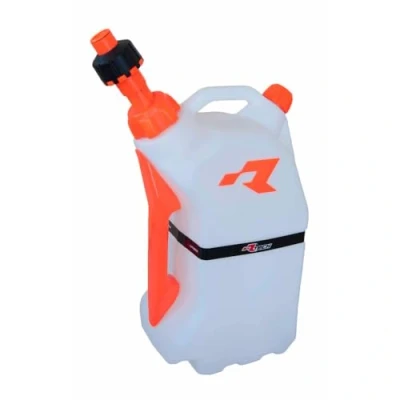 Afbeelding van R Tech R15 15 Liter Benzinetank Met Snelvuldop Wit / Oranje