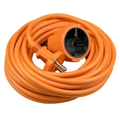 Afbeelding van Verlengsnoer 10m1 oranje tuinkabel IP44 Voor Elektrische tuinmachines