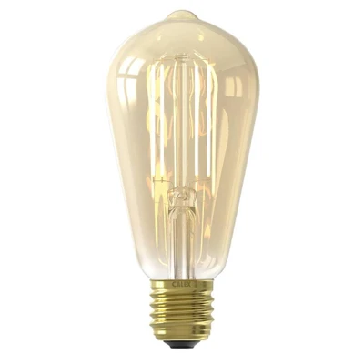 Image de ampoule Smart LED rustique couleur or 7W Doré Verre Calex