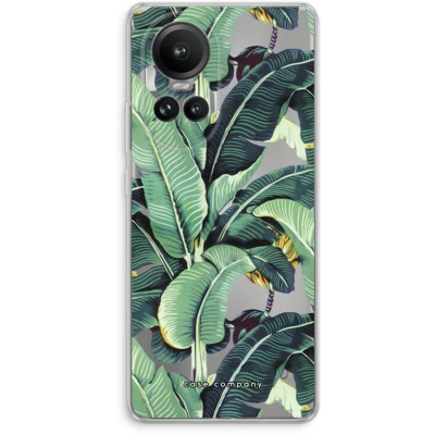 Afbeelding van Case Company® hoesje geschikt voor Oppo Reno 10 Pro Bananenbladeren Soft Cover Telefoonhoesje Bescherming aan alle Kanten en Schermrand