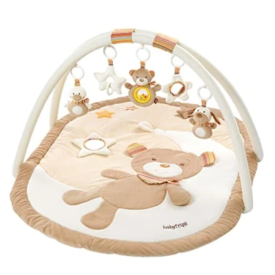 Image de Fehn Couverture d&#039;activité 3D Arc de jeu Rainbow Tapis d&#039;éveil bébé avec 5 jouets amovibles à saisir pour bébés et enfants partir 0+ mois comme cadeau