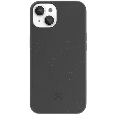 Afbeelding van Woodcessories Case geschikt voor iPhone 14 gemaakt van bio materialen Black