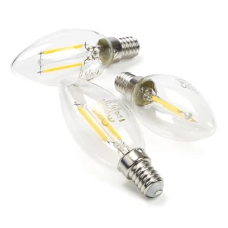 Afbeelding van LED lamp E14 Kaars Nedis 3 stuks (2W, 250lm, 2700K)