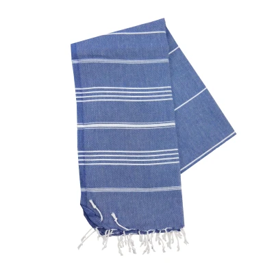 Afbeelding van The One Towelling badhanddoek 90X180 Navy/Wit