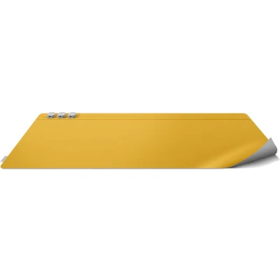 Afbeelding van Uniq Hagen Reversible Bureau onderlegger Canary Yellow / Chalk Grey