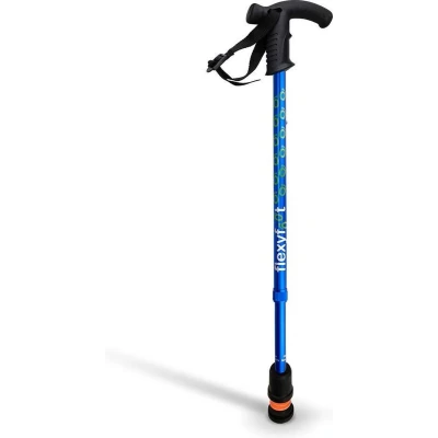 Afbeelding van Antishock Wandelstok Blauw Derby Handvat