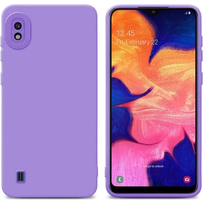 Afbeelding van Cadorabo Hoesje geschikt voor Samsung Galaxy A10 in Fluid LICHT PAARS Beschermhoes gemaakt van flexibel TPU silicone Cover Case