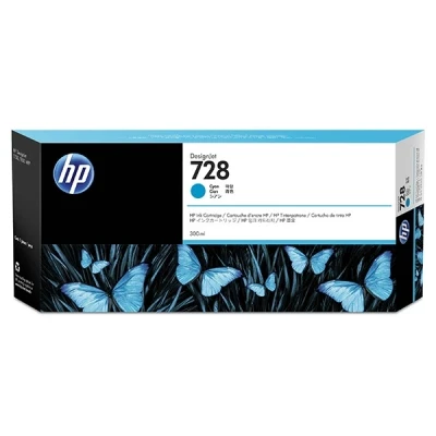 Image de HP 728 300 ml cyan original DesignJet cartouche d&#039;encre pour T730, T830
