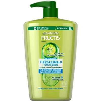 Afbeelding van Garnier Fructis Kracht en glans Shampoo voor normaal haar, 1 l