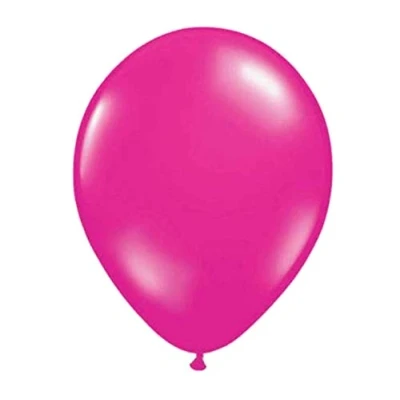 Afbeelding van Ballon metallic magenta roze 10 stuks