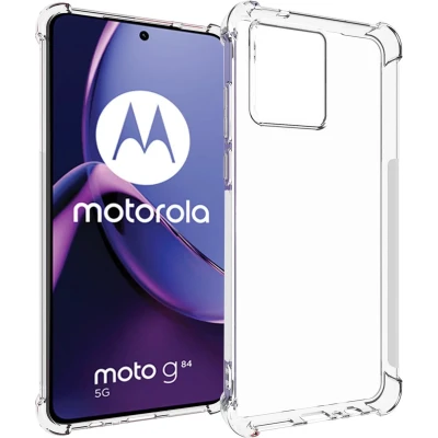 Afbeelding van iMoshion Hoesje Geschikt voor Motorola Moto G84 Siliconen Shockproof Case Transparant