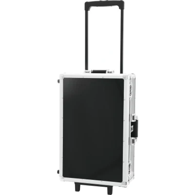 Afbeelding van Roadinger cd koffer opbergsysteem zwart 120 CDs met wielen case trolley