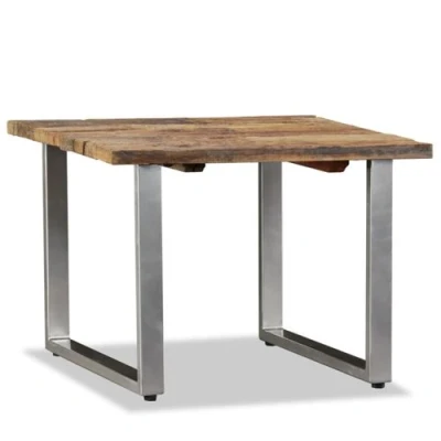 Afbeelding van Salontafel 55x55x40 cm massief gerecycled hout