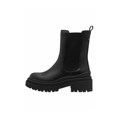 Afbeelding van Tamaris Chelsea Enkellaarsjes met plateauzool, Dames, Maat: 36, Black matt Schoenen