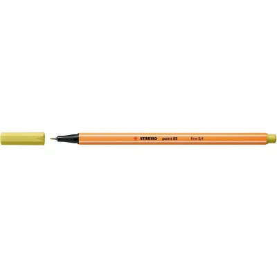 Afbeelding van STABILO point 88 fineliner, mosterdgeel fineliner