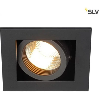 Afbeelding van SLV 115510 Inbouwlamp GU10 Zwart (mat)