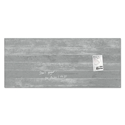 Afbeelding van Sigel Si Gl248 Glasmagneetbord Artverum 1300X550X15Mm Betondesign