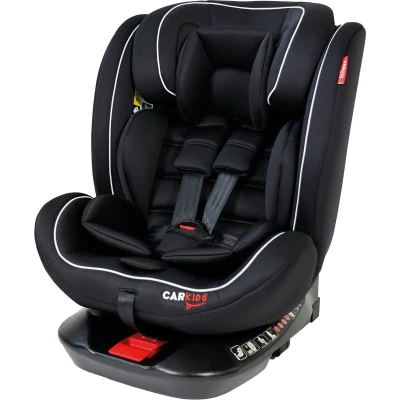 Afbeelding van Carkids I Size Autostoeltje Darcy 360 Draaibaar 40 150cm Isofix Zwart/Wit